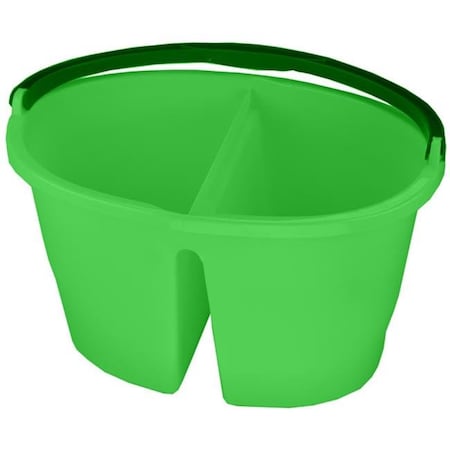 Tuff Stuff Products Tuff Stuff Products OB17LG 17 qt. Oval 2-in-1 Utility Bucket; Light Green OB17LG